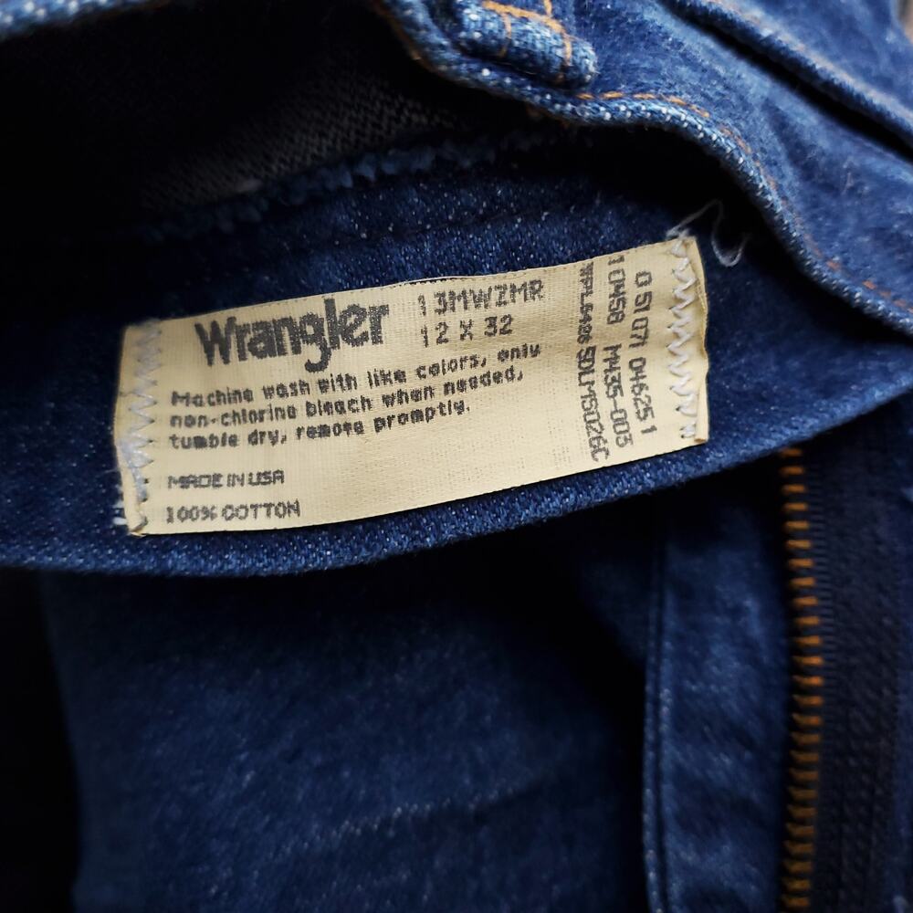 Vintage Wrangler High Waist Blue Jeans Cowboy Cut USA 13MWZMR Women's Sz 12x32 - Picture 11 of 11